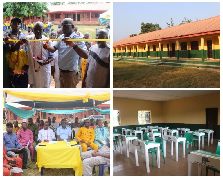 RENL Commissions Renovated Six-Classroom Block in Iguobazuwa Community