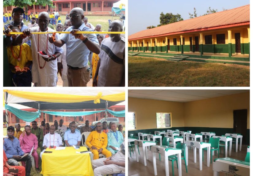 RENL Commissions Renovated Six-Classroom Block in Iguobazuwa Community