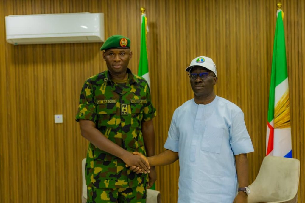 Prioritize Security in Edo State , Okpebholo Urges New Commander 4 Brigade