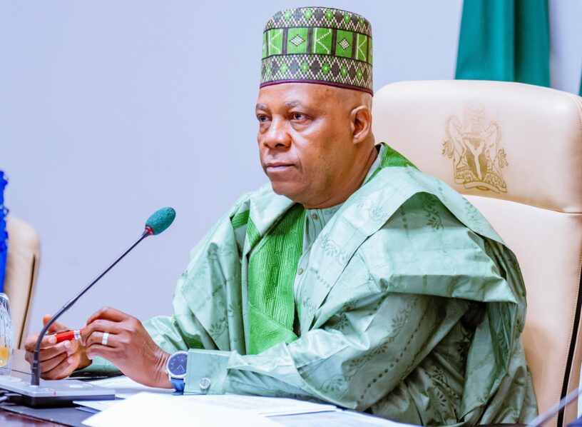 Shettima arrives Asaba to receive Oborevwori into APC fold Shettima arrives Asaba to receive Oborevwori into APC fold