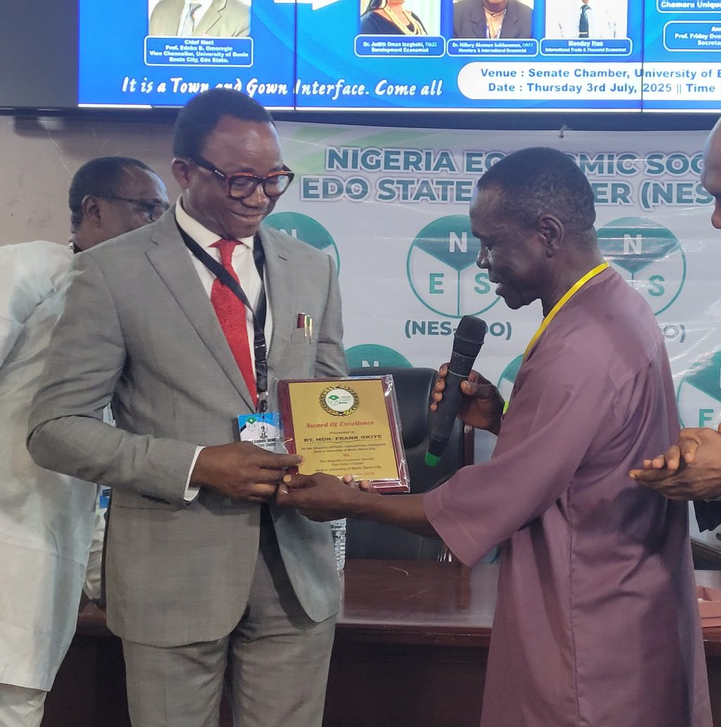 Ex-Edo Speaker, Okiye bags Award of Excellence