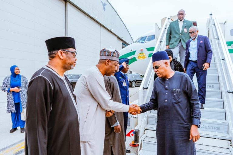 Shettima arrives in London to accompany Buhari’s remains back to Nigeria