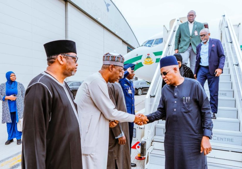 Shettima arrives in London to accompany Buhari’s remains back to Nigeria