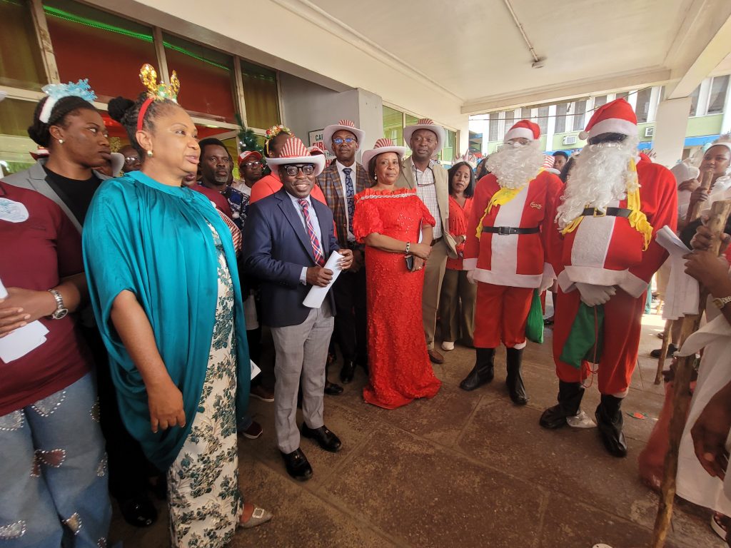 YULETIDE:  Fanfare as UBTH Mgt, Staff, Students Celebrate Carol Night /End of Year Party
