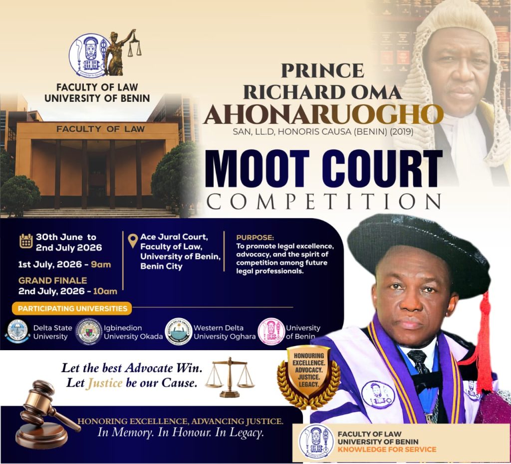 UNIBEN Wins Moot Court Competition Sponsored By Prince Richard Ahonaruogho