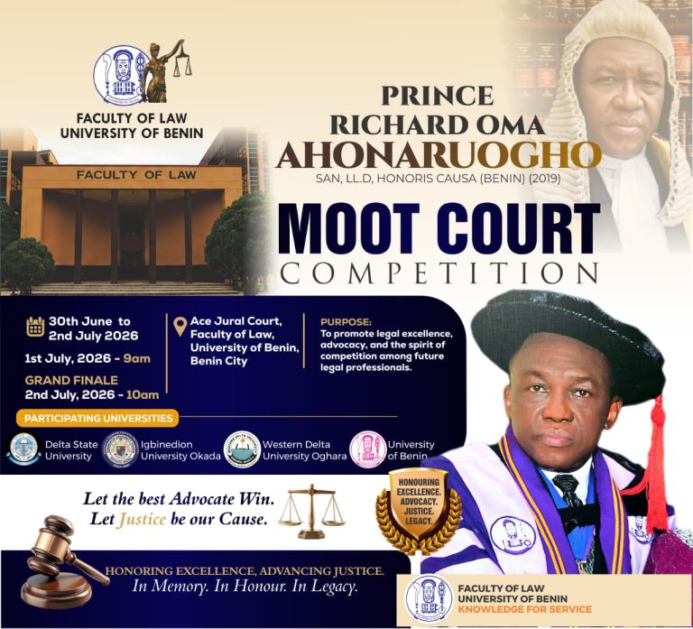 UNIBEN Wins Moot Court Competition Sponsored By Prince Richard Ahonaruogho
